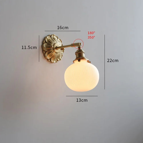 applique led verre gris fumé cuivre moderne intérieur - vue 19 sur 23