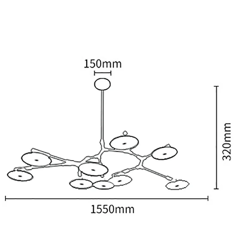 lustre moléculaire sandyha luminaire suspendu soffitto