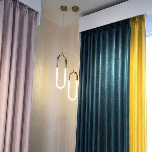 suspension moderne à led ellipse avec variateur hauteur réglable - vue 5 sur 12