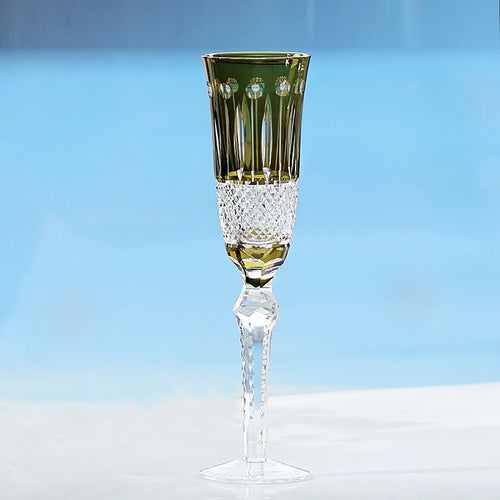 Verres à vin antique gravé main pied taillé