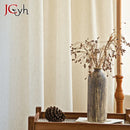 Voilage aspect lin style japonais rideau fenetre salon