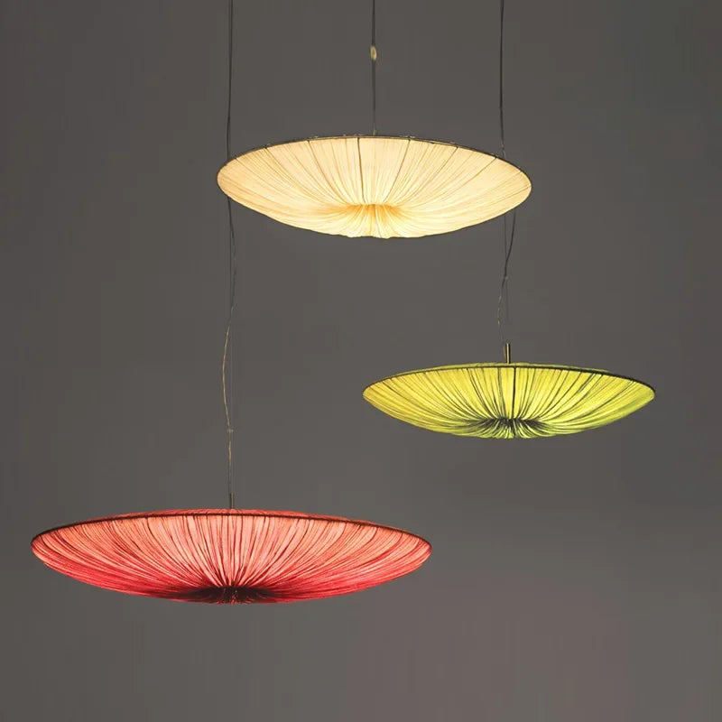 Suspension parapluie nordique modernes en tissu océan - vue 6 sur 7