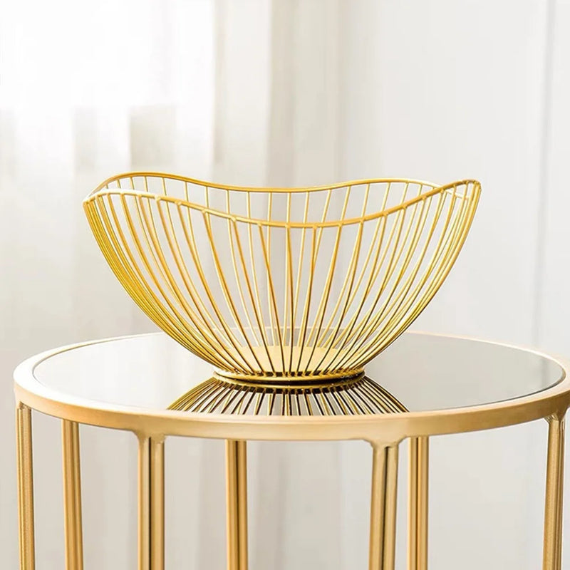 bols de rangement modernes en métal pour collations et fruits
