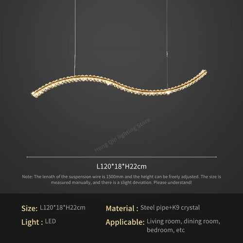 lustre en cristal élégant pour éclairage suspendu - vue 11 sur 12