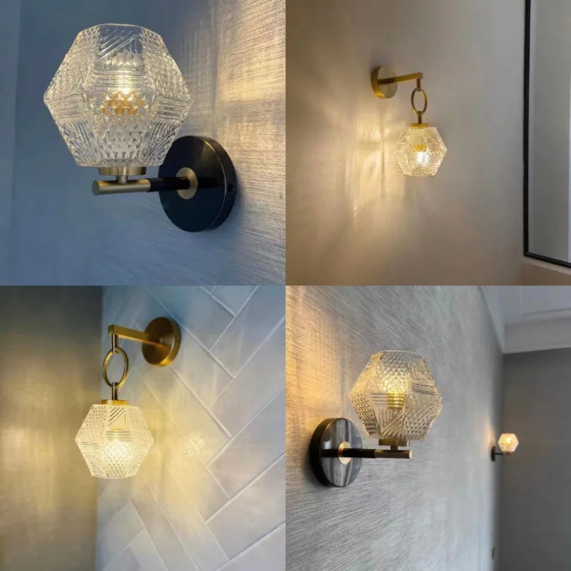 Applique murale en verre pour chambre à coucher - vue 3 sur 11