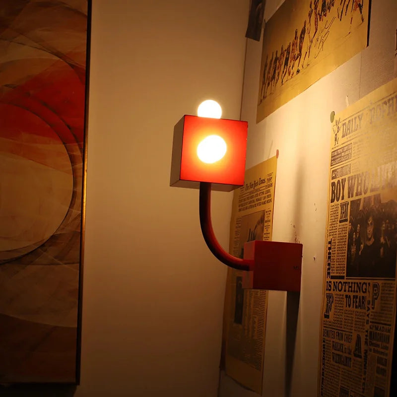 Bauhaus appliques Vintage Art rouge applique pour salon décor fond décoration chambre design applique