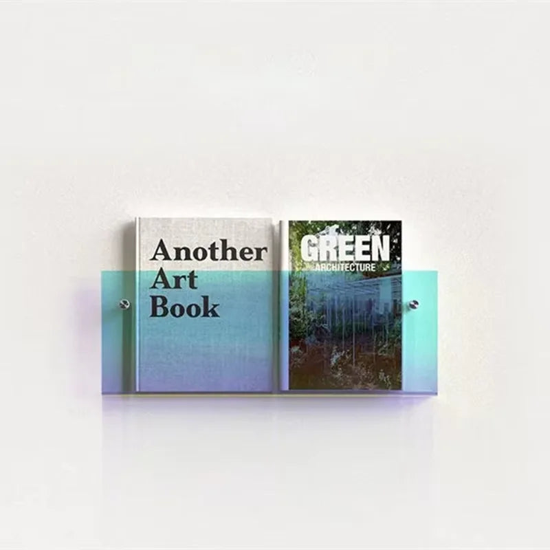 étagère à livres en acrylique support de rangement mural design moderne