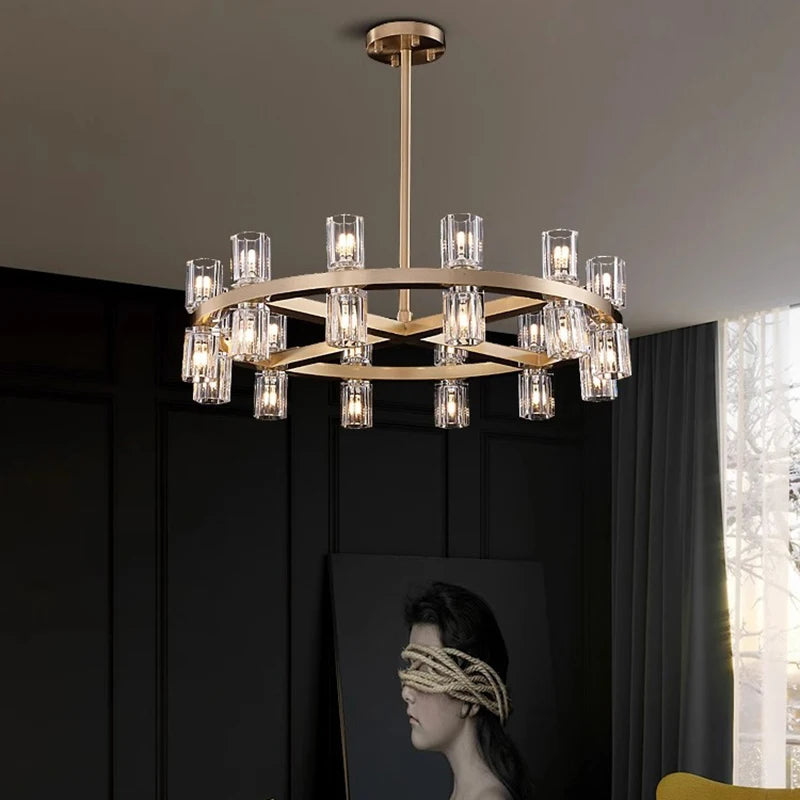 home decorationPendant lights, luxury crystal living room chandelier, dining room Pendant lamp, ceiling light, indoor lighting - vue 5 sur 9