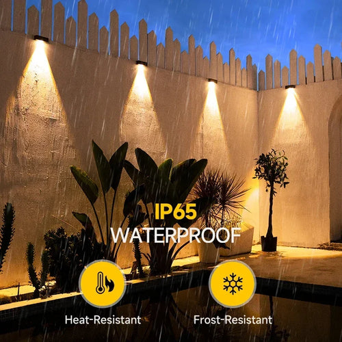 lampes solaires extérieures à led ultra lumineuses pour jardin - vue 6 sur 6