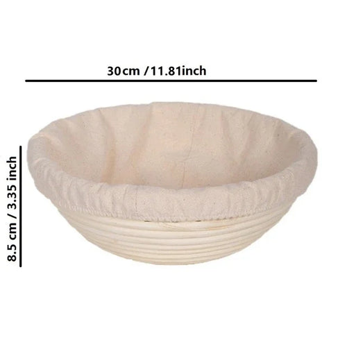 corbeille à pain en rotin panier de fermentation indonésien tissé - vue 16 sur 19