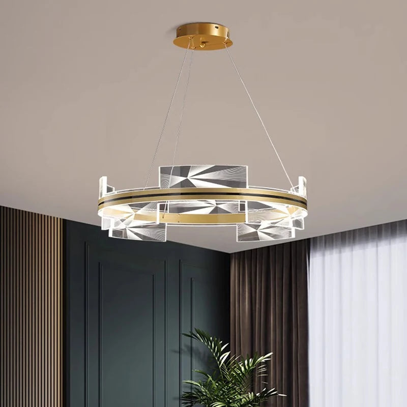 lustre led moderne pour éclairage intérieur