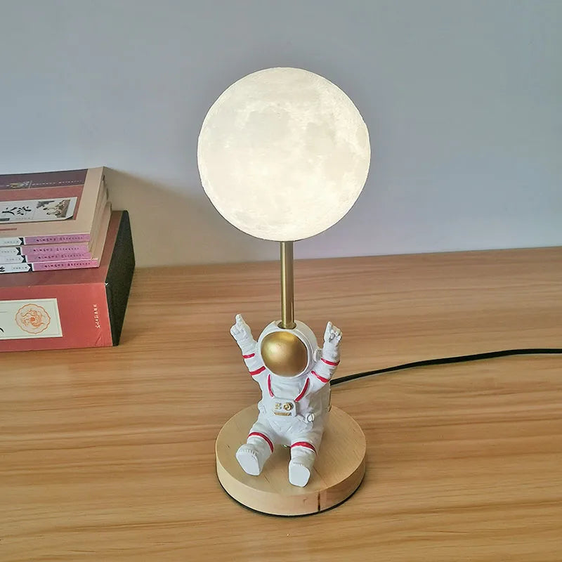 Creative 3D lune lampe de Table technologie mode atmosphère lampe chambre d'enfants étudiant lampe chambre étude lampe décorative