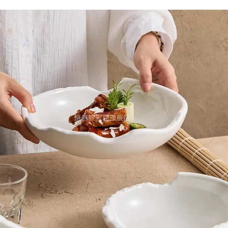 Bol irregulier ceramique epaisse style restaurant cuisine moderne