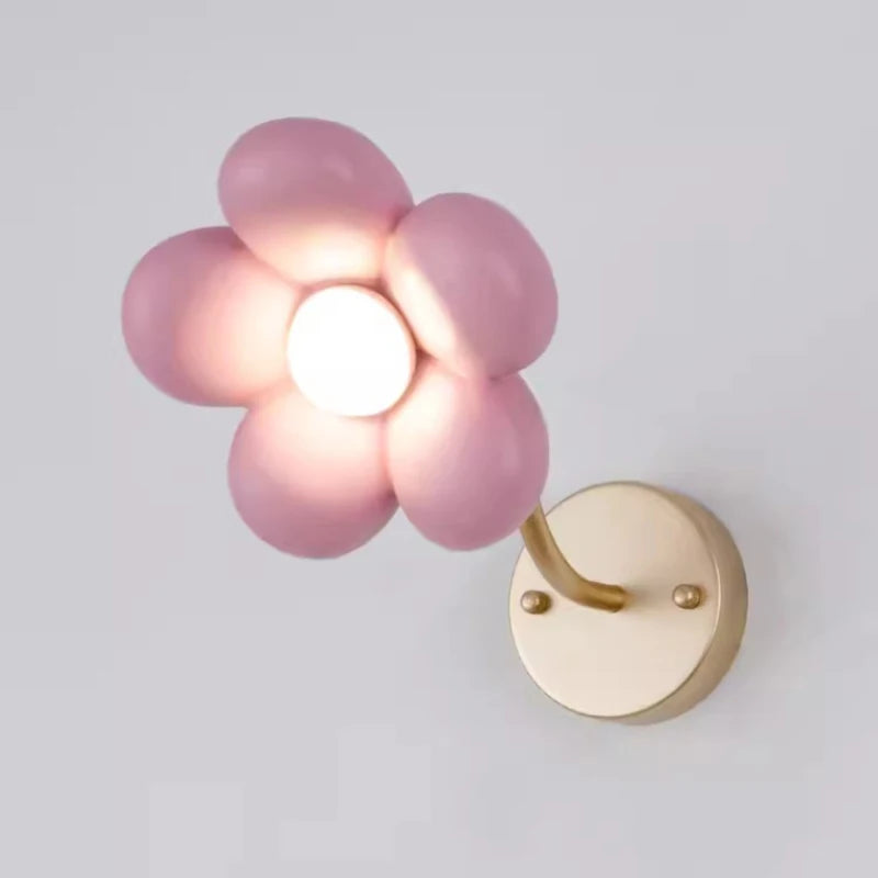 applique murale à pétales roses pour chambre de princesse - vue 2 sur 7
