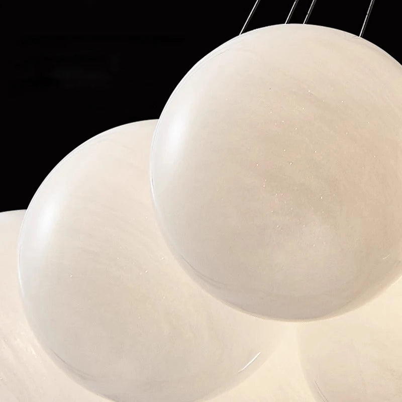 Lustre led boules suspendues au design moderne - vue 7 sur 9
