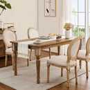 Chemin de table macramé bohème ivoire à franges