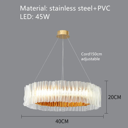 suspension design en pvc et acier inoxydable pour espaces intérieurs - vue 10 sur 13