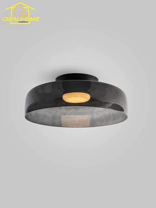 plafonnier design en verre éclairage intérieur moderne pour divers espaces - vue 5 sur 21