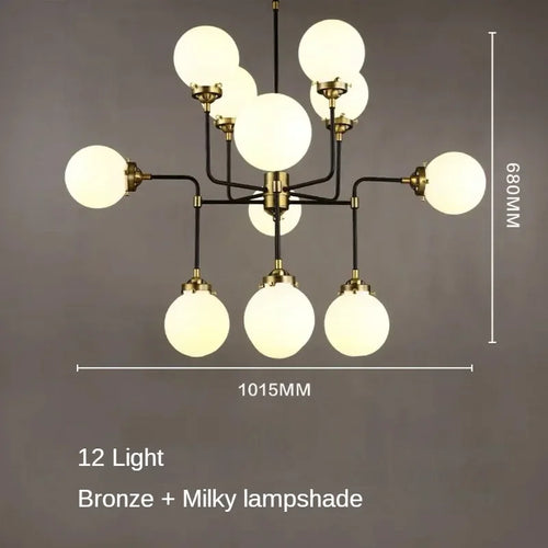 lustre artistique en verre pour décoration intérieure moderne - vue 23 sur 24