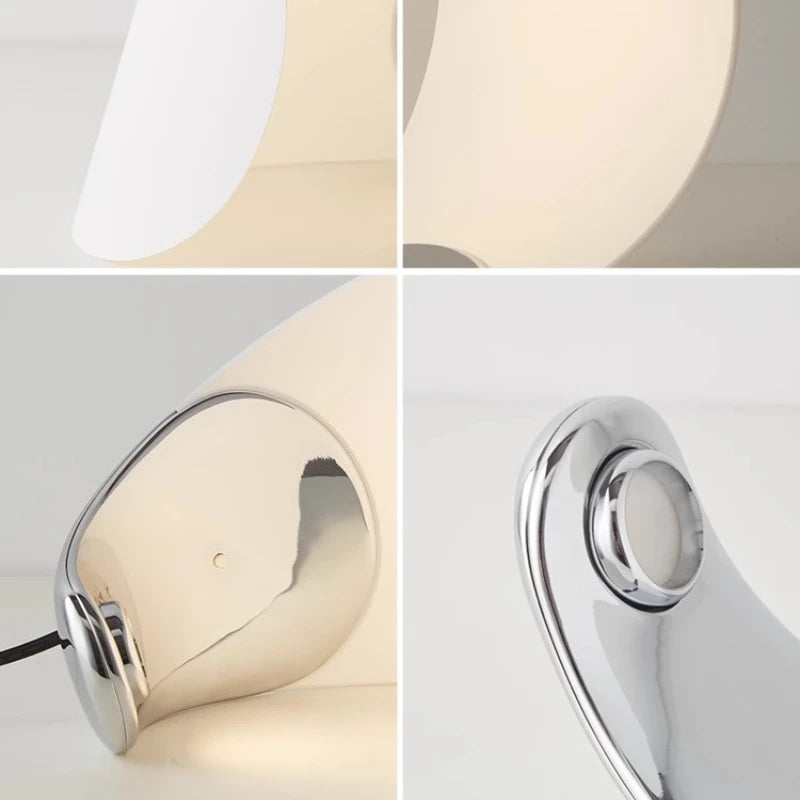 lampe de chevet nordique décorative led en forme de lune