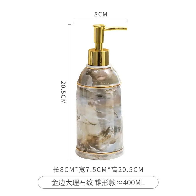 distributeur de savon céramique pour gel douche et désinfectant - vue 27 sur 30