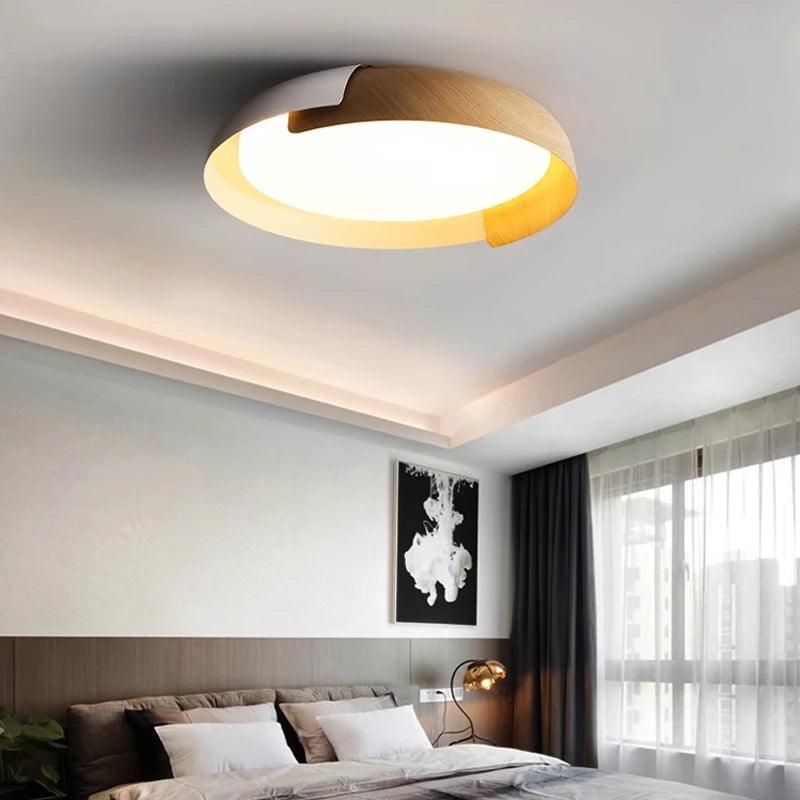 Plafonniers modernes minimalistes et créatifs style japonais chambre à coucher style art salon et étude lampe de restaurant
