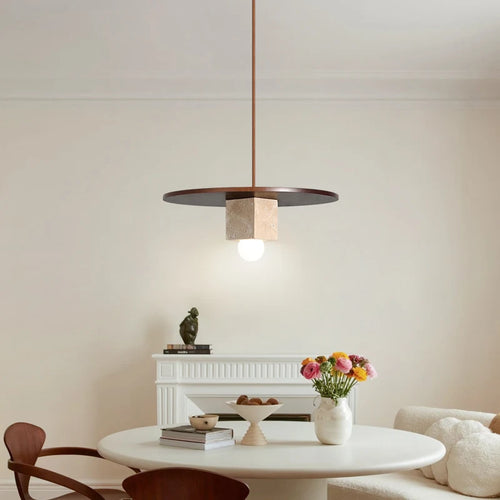 lustre en bois massif pour décoration de bar et restaurant - vue 3 sur 7