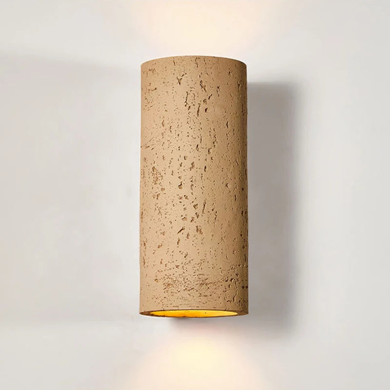 applique murale nordique led wabi-sabi en ciment rétro - vue 5 sur 16