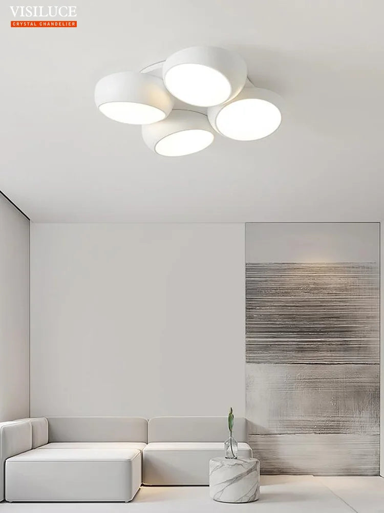 plafonnier led moderne pour un éclairage d ambiance créatif et simple - vue 3 sur 6
