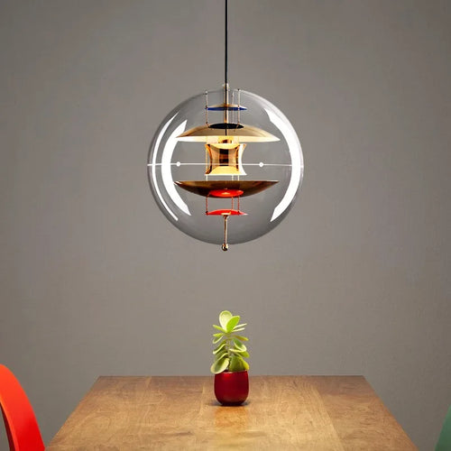 suspension globe design scandinave luminaire moderne élégant - vue 2 sur 9