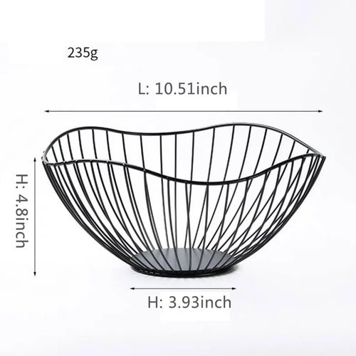 corbeille en métal pour fruits pain légumes et collations - vue 13 sur 14