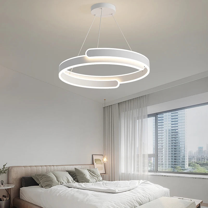 suspension led anneau design pour décoration intérieure élégante - vue 6 sur 8
