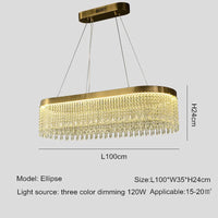 lustre en cristal led design moderne pour décoration intérieure