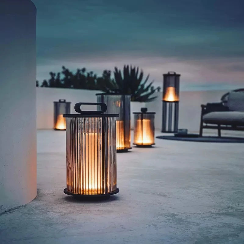 villa moderne lampe de jardin solaire extérieure étanche