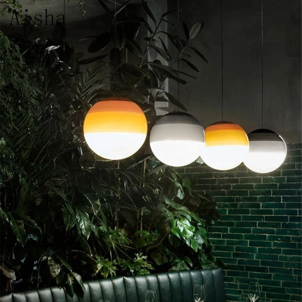 suspension en verre style nordique pour intérieur moderne - vue 5 sur 12