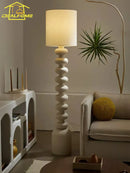 Lampadaire minimaliste wabi-sabi LED E27