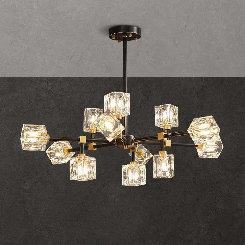 Modern Ceiling Crystal Chandelier Table, Restaurant, Kitchen Bar LED Chandelier Minimalist Home Decoration Light Luxury Crystal - vue 5 sur 20