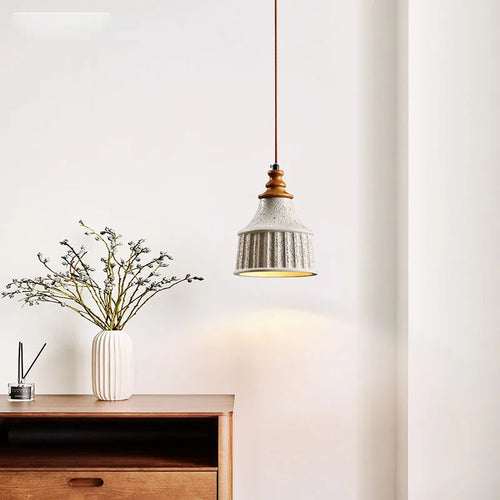 suspension en béton minimaliste style wabi-sabi pour intérieur moderne - vue 3 sur 6