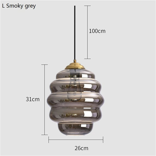 suspension boule de vitrail nordique moderne - vue 16 sur 15