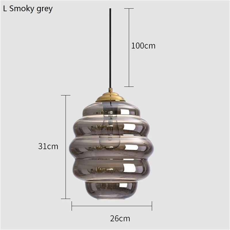 suspension boule de vitrail nordique moderne - vue 15 sur 15