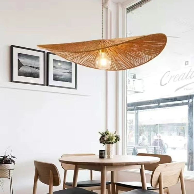 suspension japonaise en corde de chanvre style rétro décoratif - vue 5 sur 7