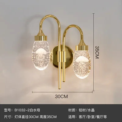 applique murale en cristal moderne pour décoration intérieure nordique - vue 23 sur 22