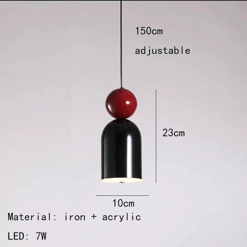 lampes suspendues nordiques réglables en fil métallique - vue 24 sur 24
