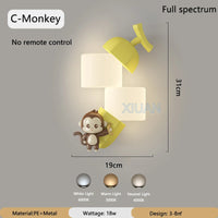 applique murale décorative pour chambre d'enfant animaux