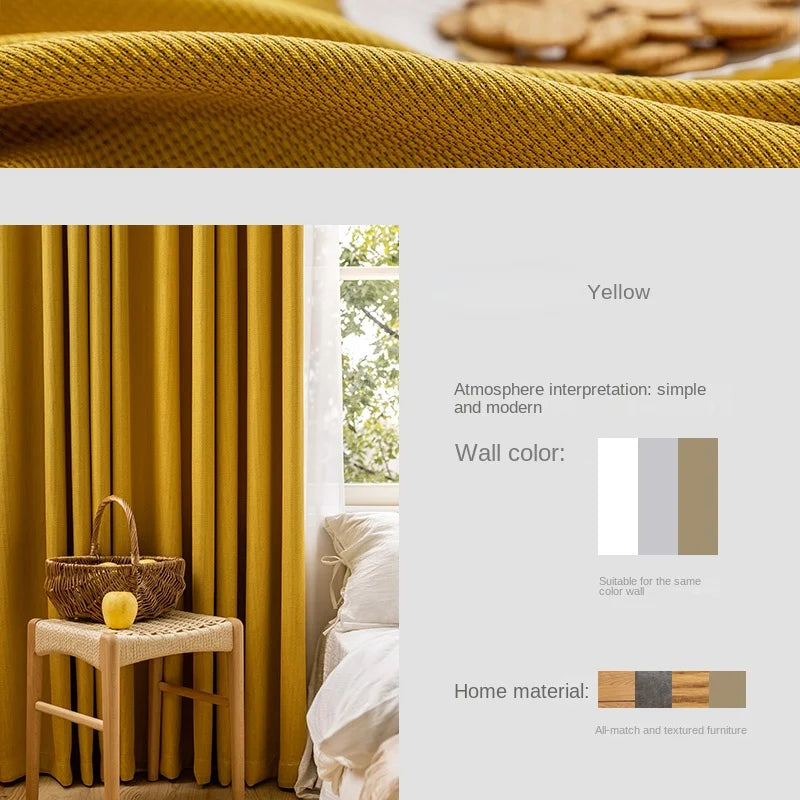 Rideau occultant moderne minimaliste pour salon et chambre