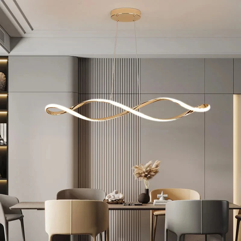 lustre moderne en verre pour éclairage intérieur