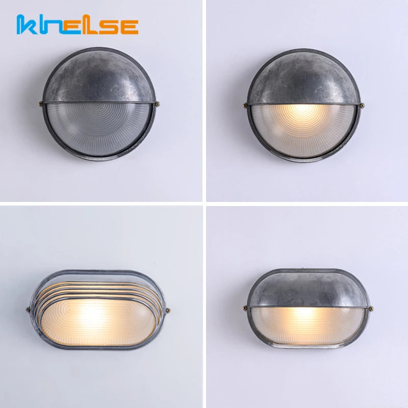 applique murale led rétro industrielle étanche pour extérieur et jardin - vue 2 sur 20