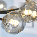 lustre nordique led en verre suspendu pour décoration intérieure