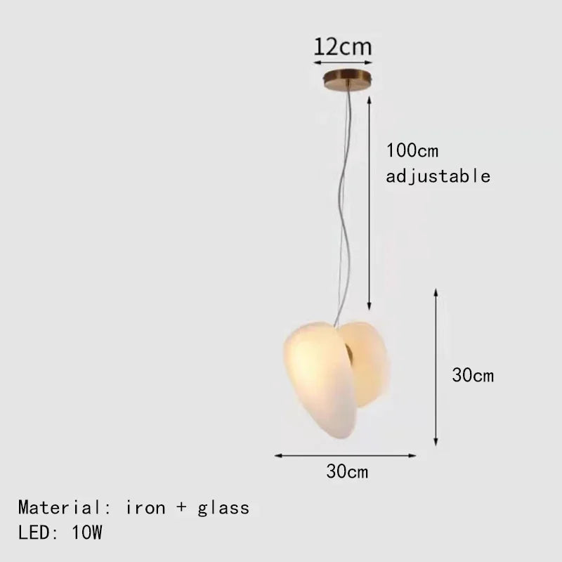 lustre en verre d'art nordique pour décoration intérieure et éclairage - vue 24 sur 28