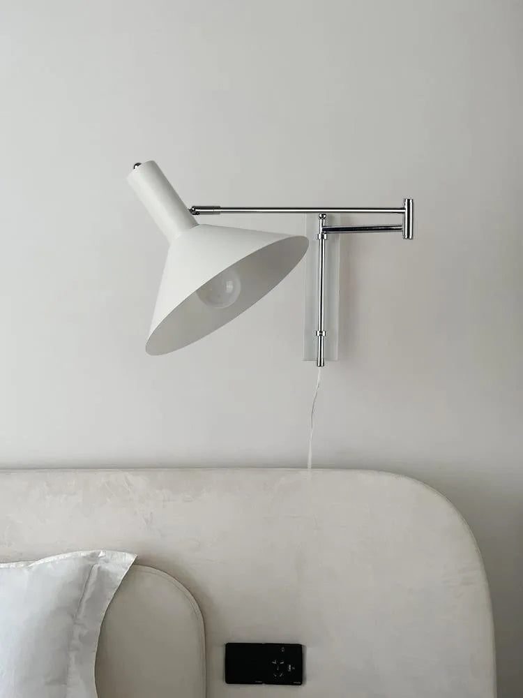 applique murale led vintage rotative pliante pour hôtel